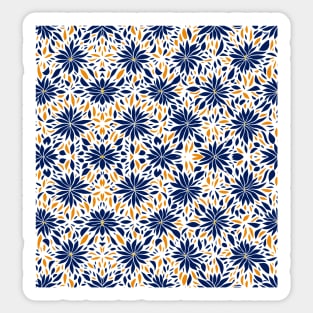 Seamless floral pattern with flowers and leaves Sticker